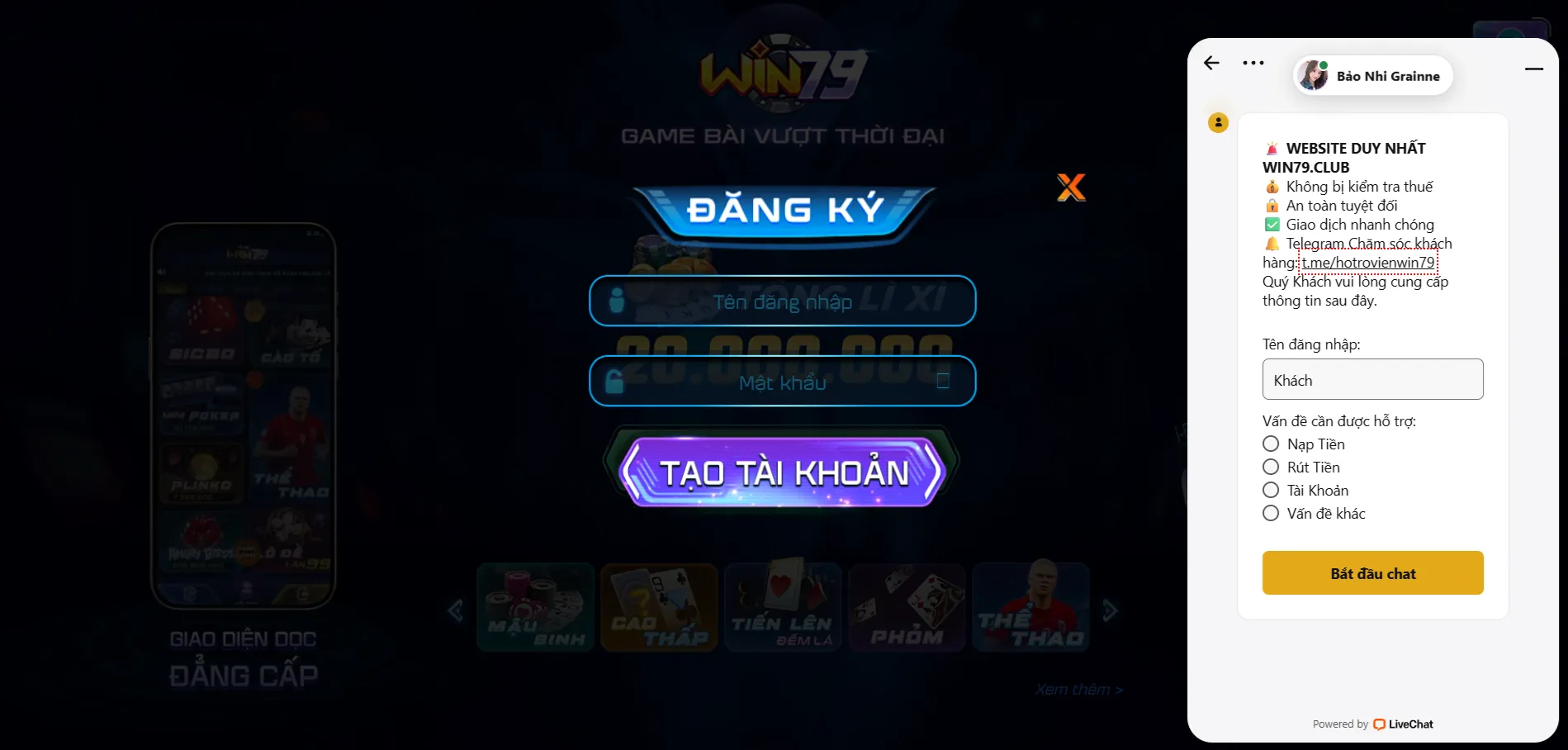 Win79 được yêu thích nhờ dịch vụ CSKH chuyên nghiệp