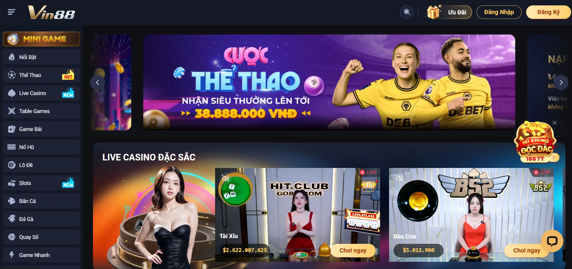 Tổng quan về sân chơi đổi thưởng VIN88