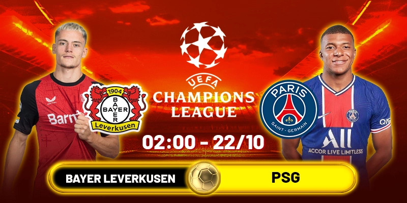 Soi kèo Bayer Leverkusen vs PSG, 2h ngày 22/10 - Cúp C1